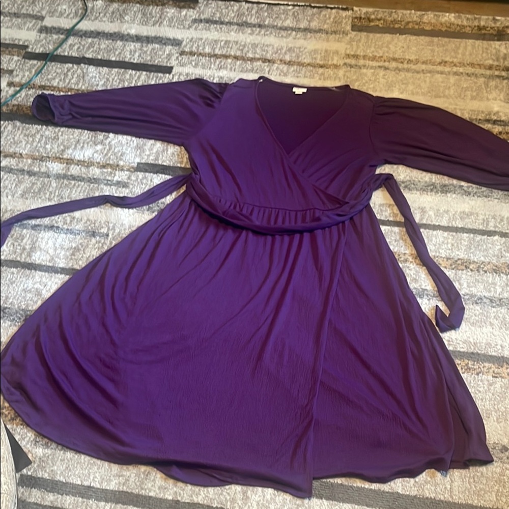 Ava & Viv Rich Purple Dress